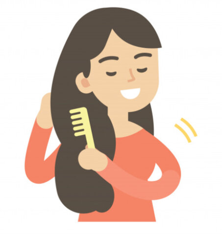 Je me coiffe à 7:20.