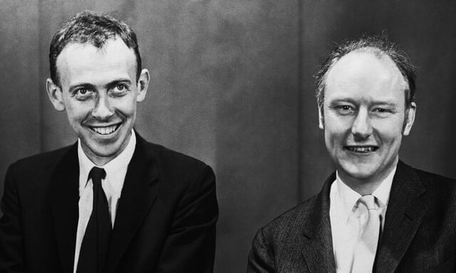 James D. Watson y Francis Crick