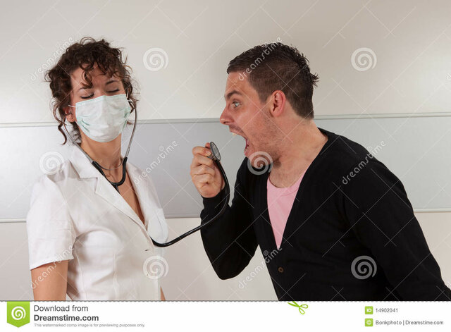 She finds out when confronting the doctor who treated her.