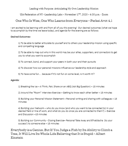 Your Personal Mission Statement with Mark Young