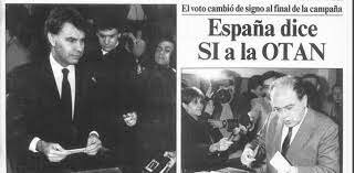 España aprueba en referéndum su entrada en la OTAN.