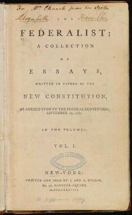 October 27, 1787 - 1st of the Federalist Papers published in a New York newspaper, calling for a Bill of Rights