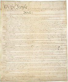 June 21, 1788 - United States Constitution goes into effect.