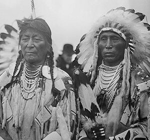 The natives living with the land.