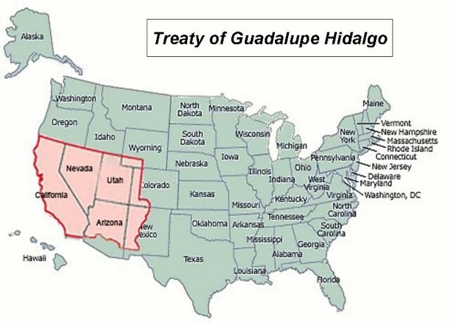February 2, 1848 - Mexico and the United States sign the treaty of Guadalupe Hidalgo, ending the Mexican-American War.