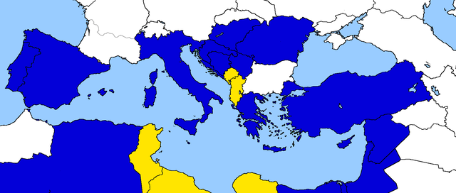 Entrata di Libia, Tunisia, Albania e Montenegro all'interno della Comunità Economica Euro-Mediterranea
