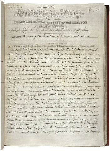 The Kansas Nebraska Act