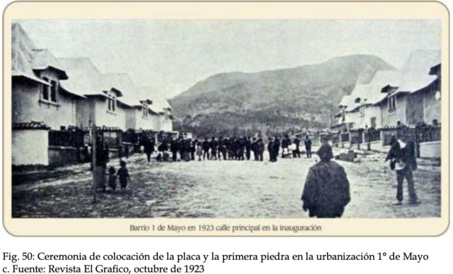 Inauguración del barrio 1º de Mayo