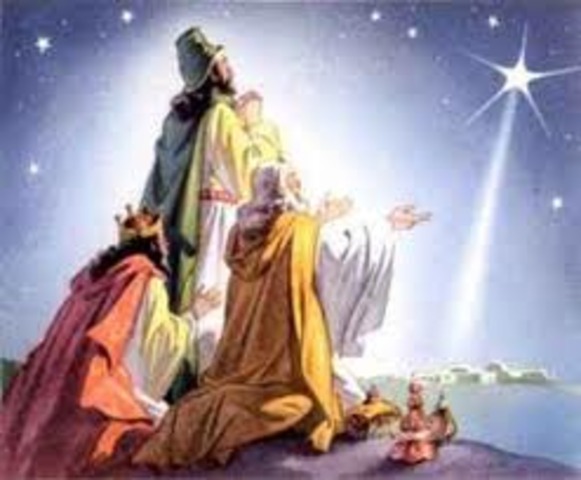 Wisemen visit Jesus