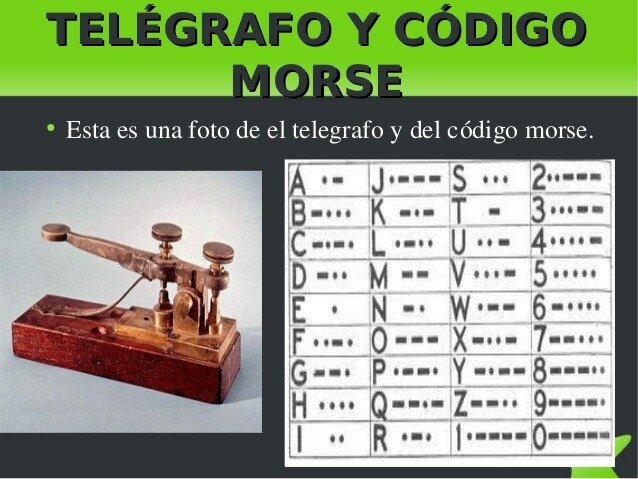 El telagrafo y codigo morse