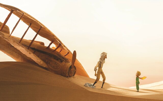 The narrator meets the little prince