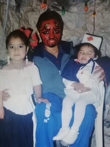 My daughters first day of Halloween