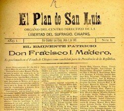 Madero y el Plan de San Luis