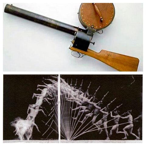Fusil fotográfico y cámara de cronofotografía