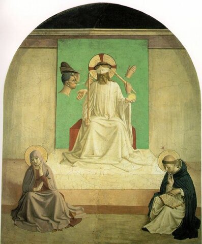 Beato Angelico, Cristo deriso tra la Madonna e San Domenico