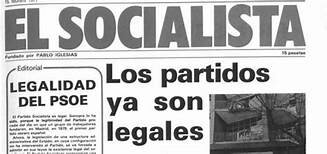 Legalización del PSOE