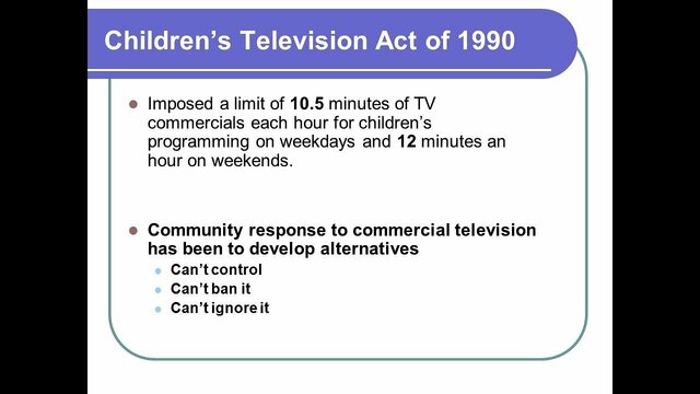 Children's Television Act