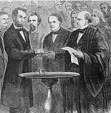 Lincoln gives his second inaugural address