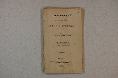 Publication du premier roman canadien-français
