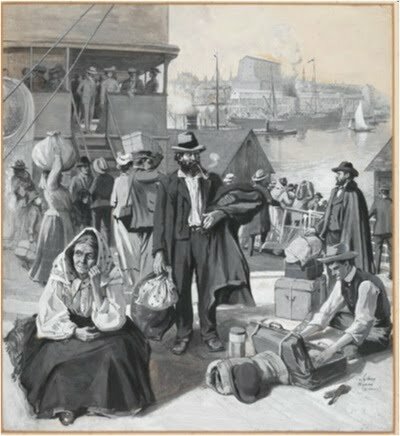 Début de l’immigration en provenance du Royaume-Uni