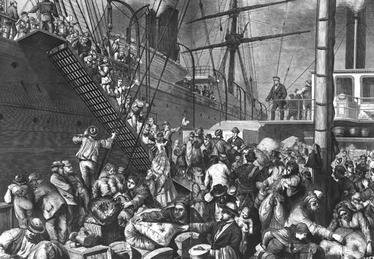 Début de l'immigration provenant du Royaume-Unis