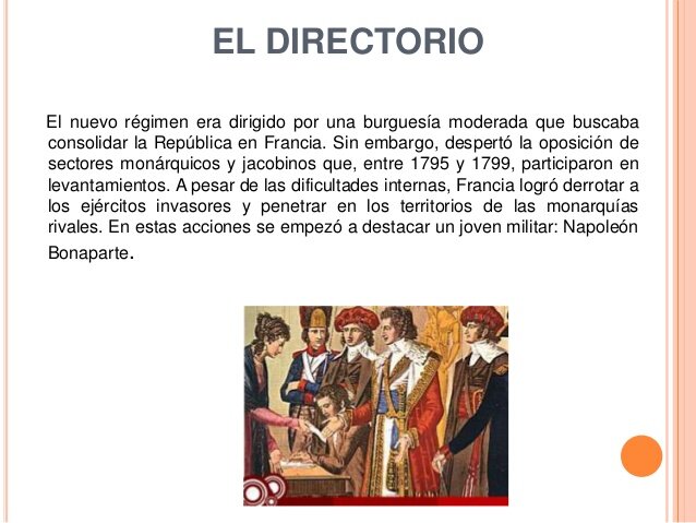 Se forma el Directorio (R. Francesa)
