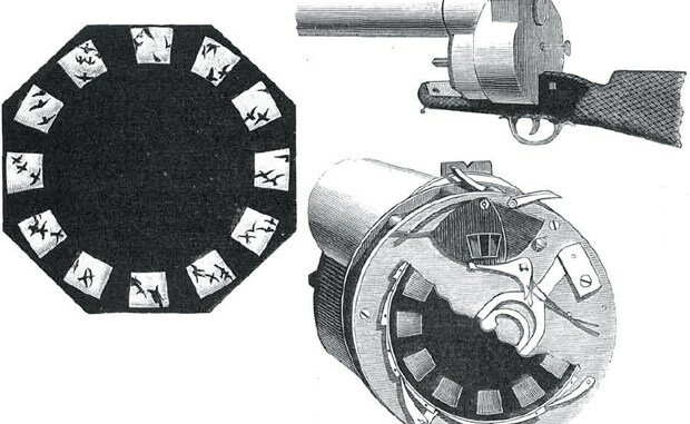 Fusil fotográfico y cámara de cronofotografía
