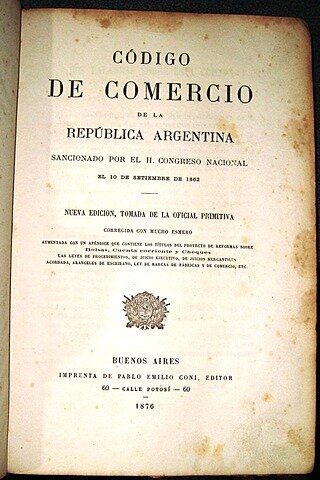 Sancion del codigo de comercio