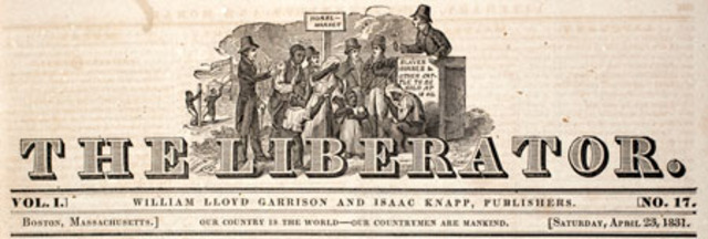 William Lloyd Garrison publishes Liberator