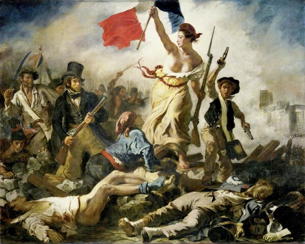La libertà guida il popolo - Delacroix
