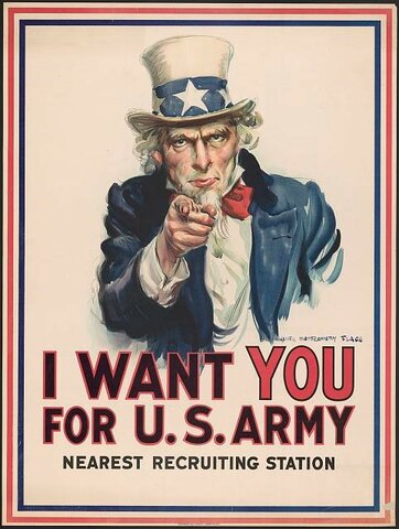 Military recruitment and propaganda during WWII