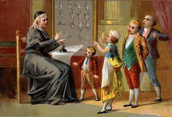 Originarias de la lengua de señas francesa, británica y alemana entre otras.