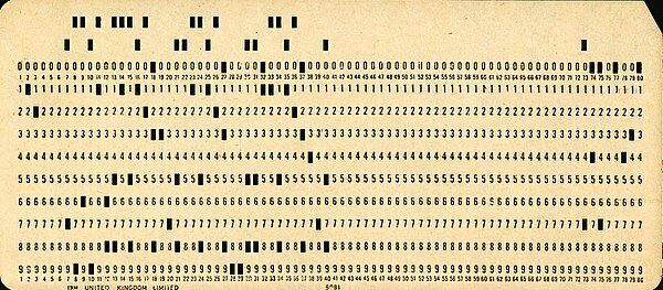 The first digital computer was invented it was programed by a series of punched cards that contained the instructions data