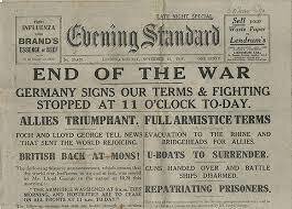 world war 1 ends