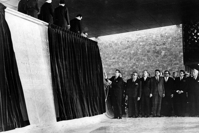 INAUGURACION DEL MUSEO NACIONAL DE ANTROPOLOGIA