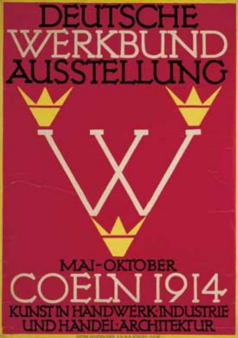 Cartel de la exposición del Deutscher Werkbund e Colonia