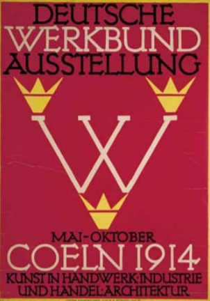 Cartel de la exposición del Deutscher Werkbund e Colonia