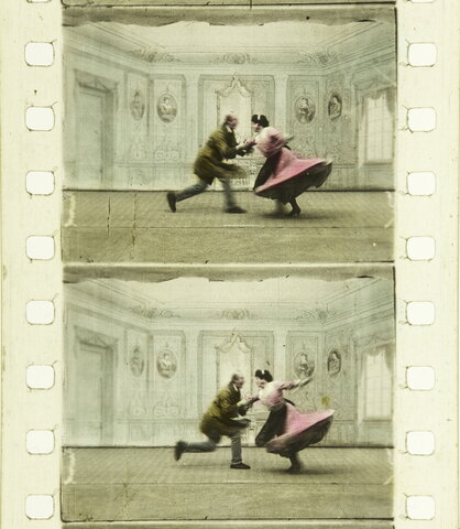 Fotogramas pintados a manos