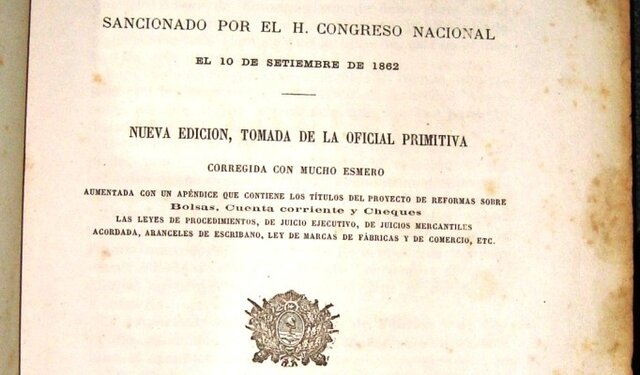 Sanción del Código de Comercio