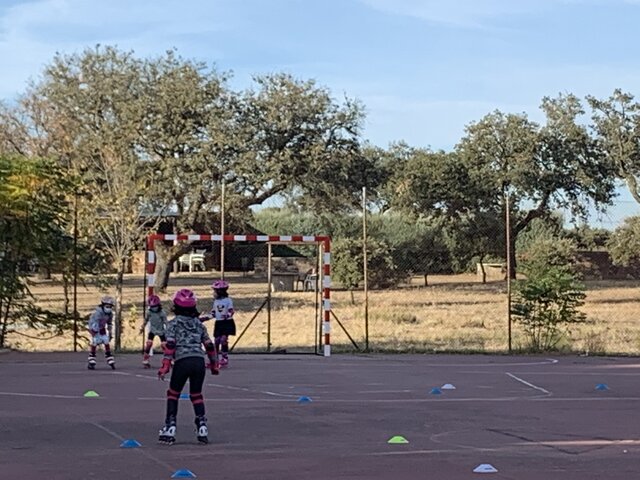 ¡Aprendo patines con mascarilla!