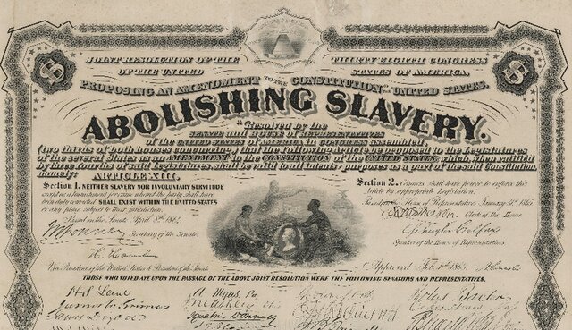 13th Amendment passed