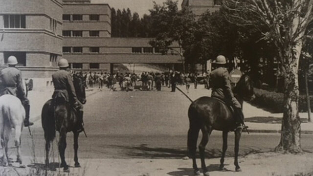 Incidentes universitarios en Madrid.