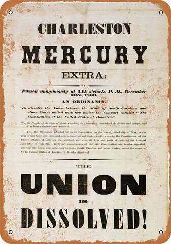 South Carolina Secedes