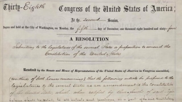 13th Amendment Passed