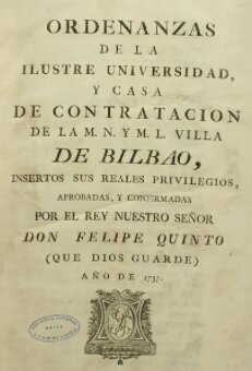 Incorporacion de las normas de las ordenanzas de Bilbao de 1737