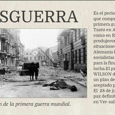 Timeline: Posguerra primera guerra mundial