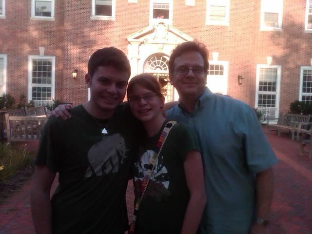 My brother going to college