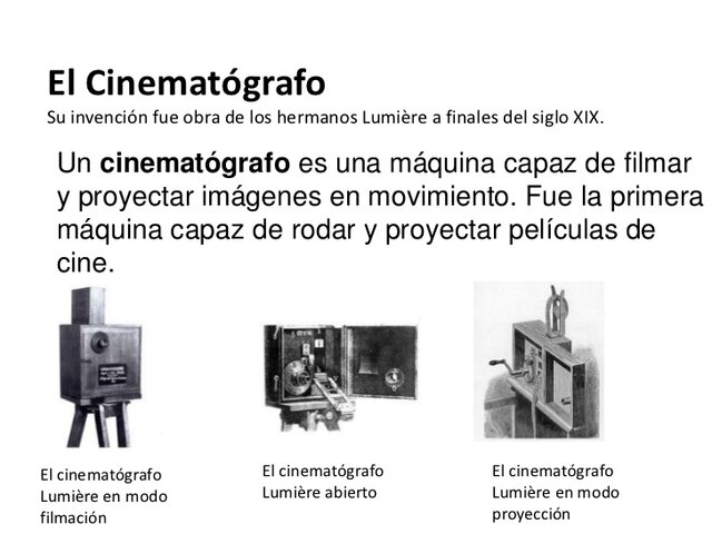 Invención del cinematógrafo