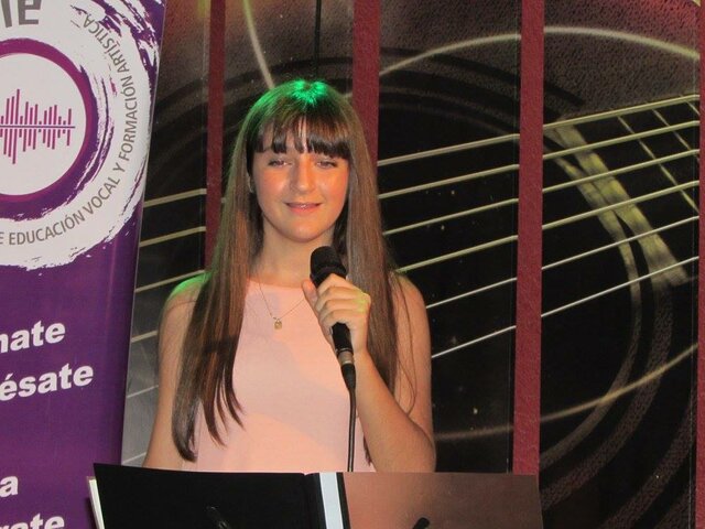 Presentación en canto