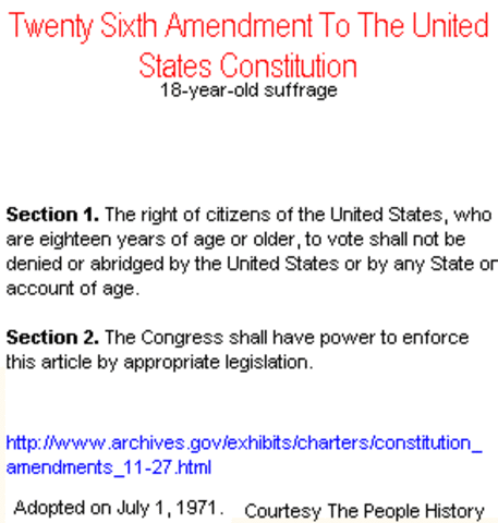 26th Amendment